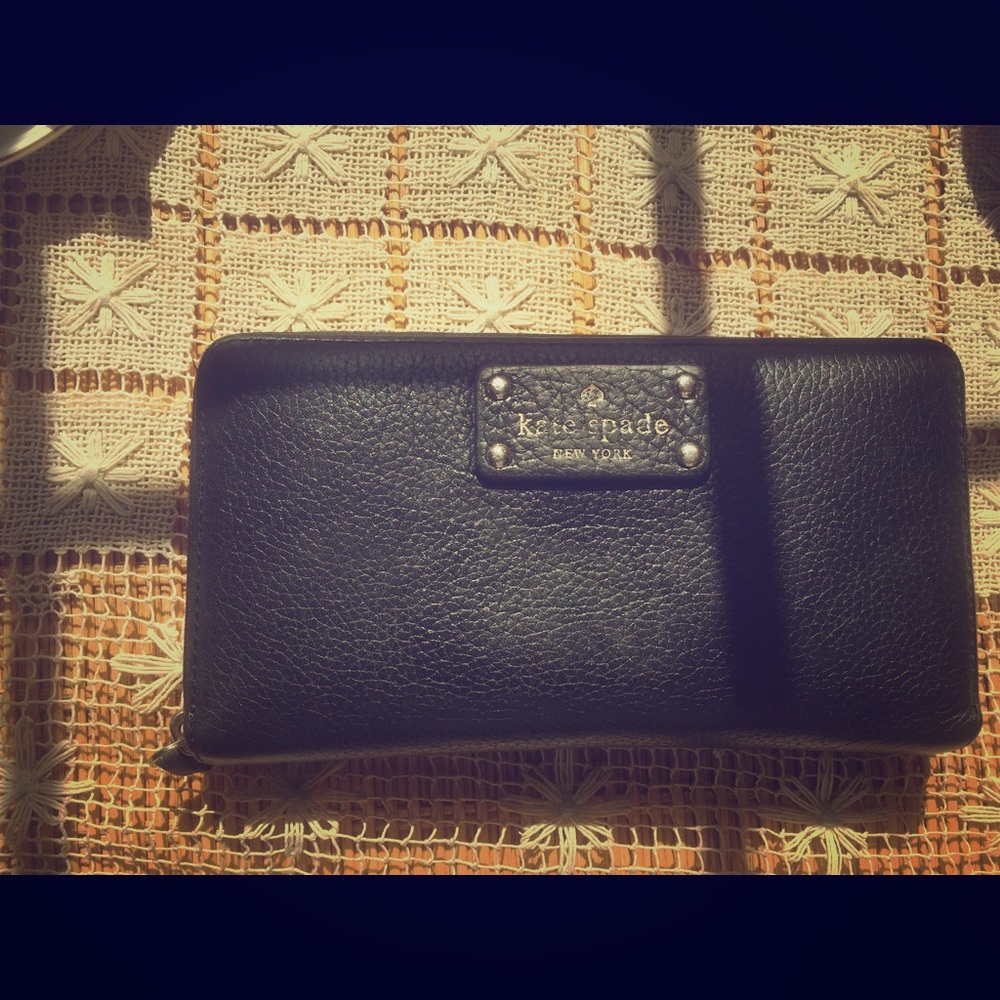 Kate Spade Black Leather Wallet